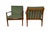 This pair of model GM-5 Danish lounge chairs was designed by Svend Aage Eriksen for Glostrup Mobelfabrik in the 1960s. The...