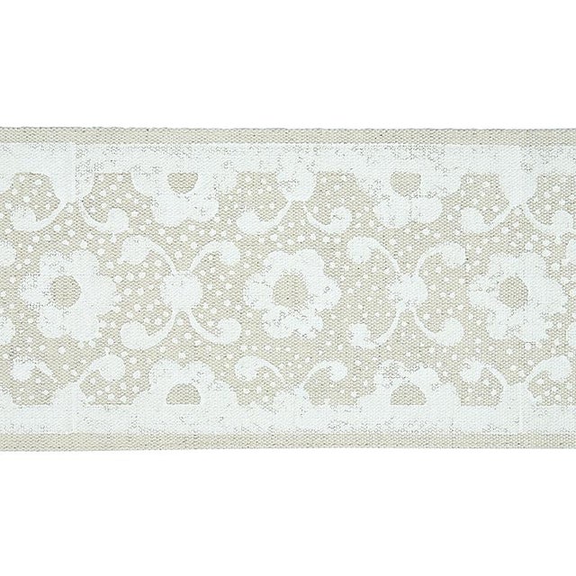 Deceptively understated, this hand printed floral stripe is the result of an extremely labor-intensive, multi-step...