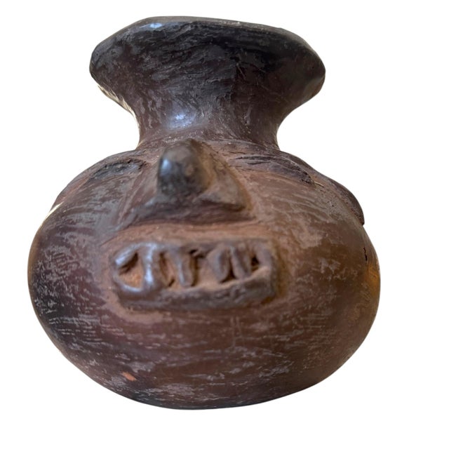 Vintage Anthropomorphic Earthenware Effigy Vessel For Sale - Image 10 of 11