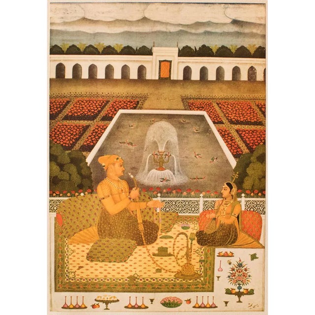 1950 Prince Sayyid Niyaz Khan byRai Bitchitr , Gold-Leafed Offset Lithograph For Sale