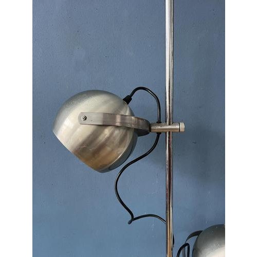 Silver Vintage Herda Eyeball Floor Lamp For Sale - Image 10 of 13