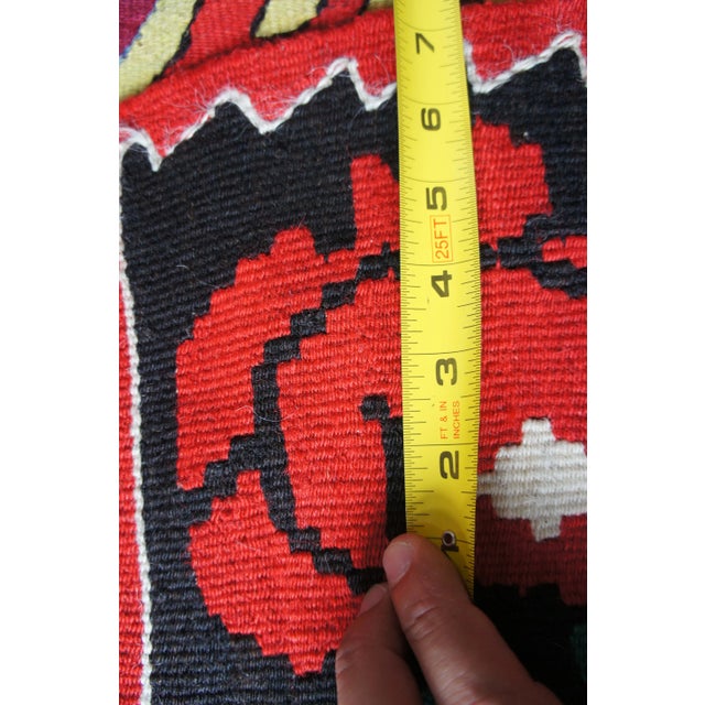 Textile 1940s Turkish Wool Kilim Area Rug-4′9″ × 7′4″ For Sale - Image 7 of 13