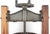 This antique fruit press used to make cider or wine. It features a hardwood stave barrel with metal bands to hold the...