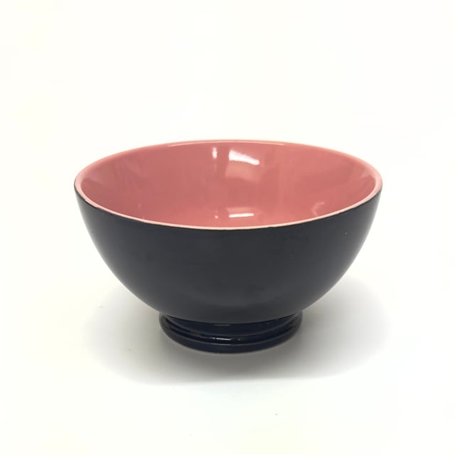 Muted Green & Pink Eclectic Serving Bowl Curation - Group of 6 For Sale - Image 12 of 12