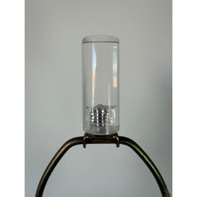70's Karl Springer - Style Architectural Lucite Table Lamp For Sale - Image 12 of 18