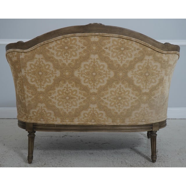 Textile Harden French Louis XVI Loveseat & Ottoman For Sale - Image 7 of 18