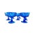 1960s Boho Chic Blue Coloring Goblets - Set of 8 For Sale