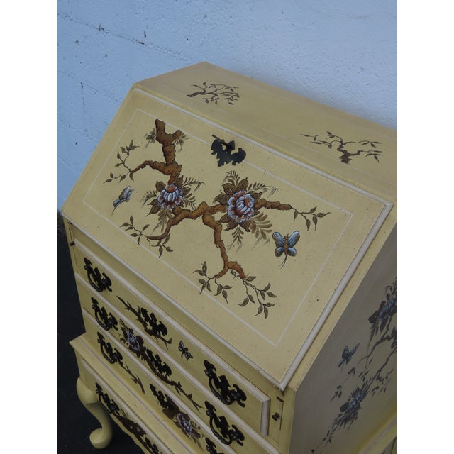 French Hand Painted Small Secretary Desk 6887 For Sale - Image 17 of 17