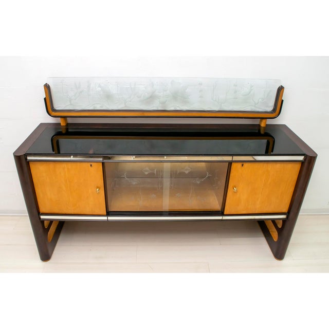 Mid-Century Modern Italian Sideboard by Osvaldo Borsani for Arredamenti Borsani, 1950s For Sale - Image 3 of 18