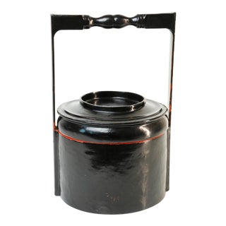 19th Century Antique Burmese Lacquer Lunch Box For Sale