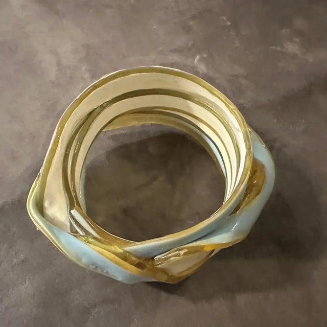Rubber A Vintage 2016 Century Rubber Bangle Bracelet by Gaetano Pesce for Corsi Design For Sale - Image 7 of 10