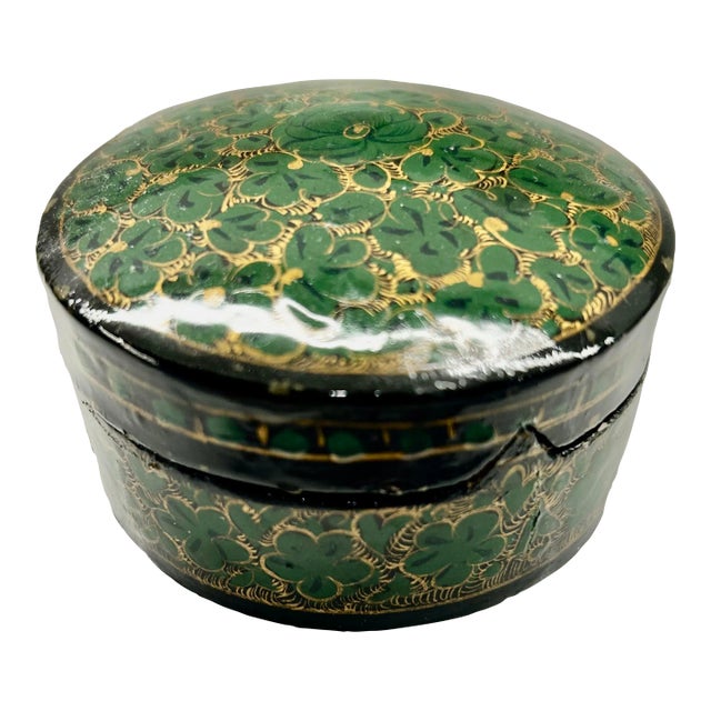 1960s Painted Trinket Box For Sale