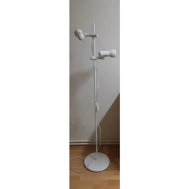 Metal Vintage German Adjustable Double Floor Lamp from Hustadt Leuchten, 1980s For Sale - Image 7 of 7