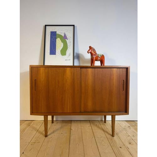 Brown Mid-Century Modern Teak Sideboard, 1960s For Sale - Image 8 of 8