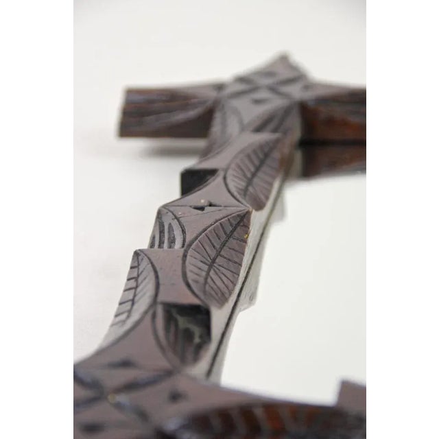 Hand-Carved Black Forest Mirror, Austria, 1890s For Sale - Image 13 of 17