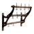 Early Two-Tier Wall Mounted Firehouse Coat Rack With Wood Rails For Sale