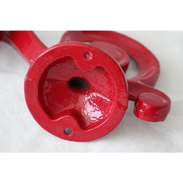 Red Wall Candleholders, 1980s, Set of 2 For Sale - Image 12 of 17