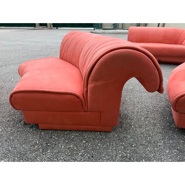 1950s Sulptural Mid-Century Modern Curved Sectional Sofa in the Manor of v. Kagan For Sale In West Palm - Image 6 of 17