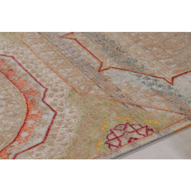 Abstract Rug & Kilim's Mamluk-Inspired Abstract Runner Rug in Polychromatic Octagonal Mosaic For Sale - Image 3 of 8