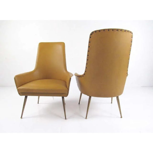Pair of Italian Modern Side Chairs, Circa 1950s For Sale - Image 4 of 13