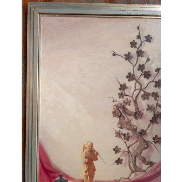Mid 20th Century Mid-Century Chinoiserie Still Life Painting by Lorentz Kleiser For Sale - Image 5 of 18