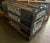 Brown Antique Steamer Trunk Dome Top Embossed Metal Finish With Wheels For Sale - Image 8 of 10