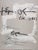 Composition abstraite aux coeurs Poster after Antoni Tapies For Sale