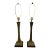 Stewart Ross James Verdigris Bronze Table Lamps for Hansen - A Pair For Sale