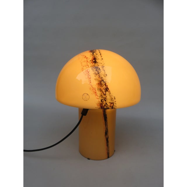Black Small Black-Orange Mushroom Luminaire Table Lamp from Peill & Putzler, 1970s For Sale - Image 8 of 18