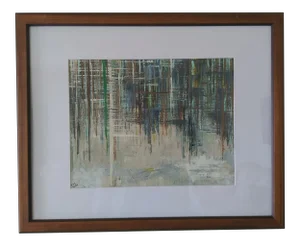 Original Sjs Abstract Acrylic Painting