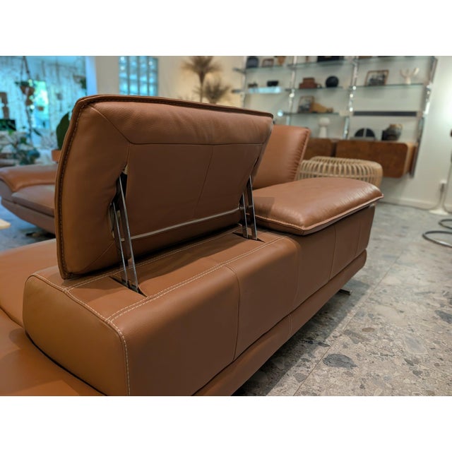 Late 20th Century Nicoletti-Calia Leather Sectional For Sale - Image 13 of 14