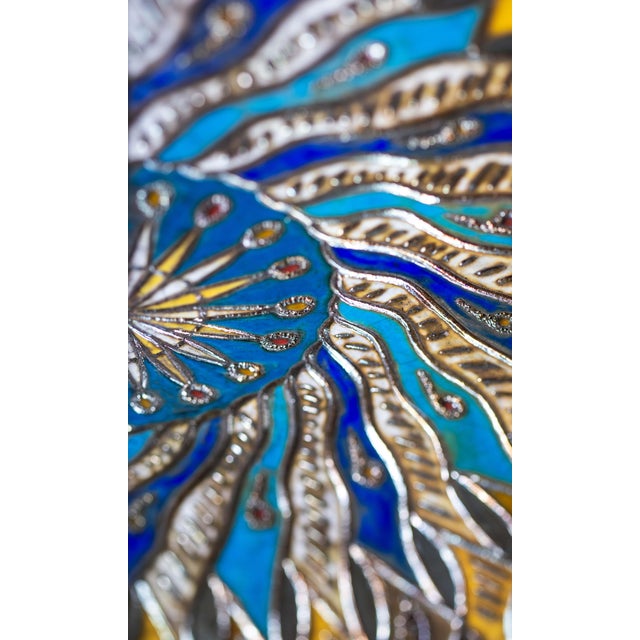 Eastern Sun in Raku Ceramic, 2024 For Sale - Image 4 of 14