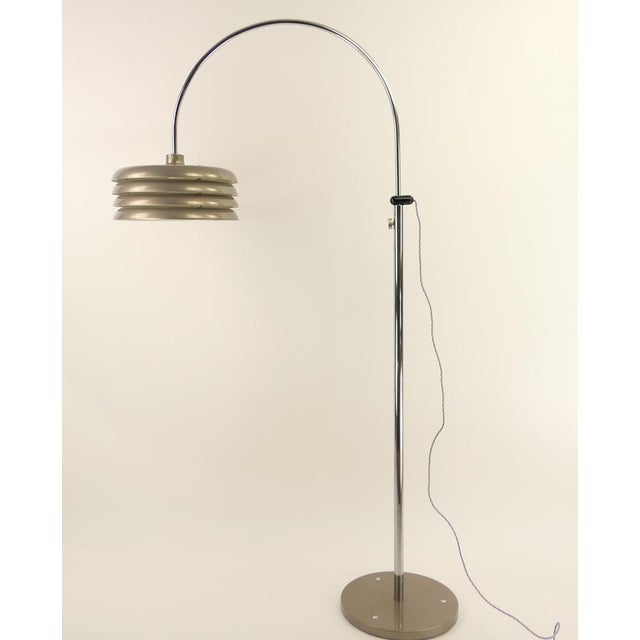 Height Adjustable Floor Lamp in Chrome from Borsfay, 1970s For Sale - Image 14 of 14