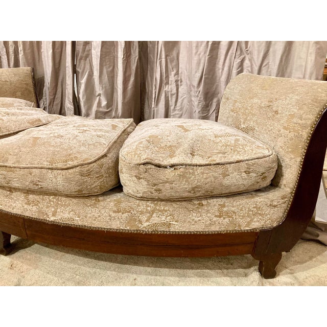 Pair of Demi Lune Settees For Sale - Image 11 of 11