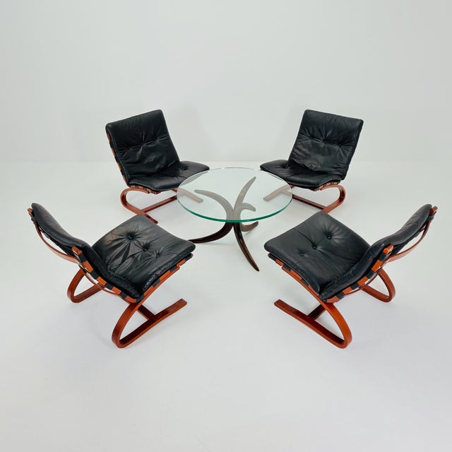 Mid-Century Kangu Lounge Chair by Elsa Solheim and Nordahl Solheim for Rybo, 1970s For Sale - Image 5 of 18