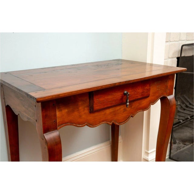 French 20th Century French Louis XV Walnut Side Tables For Sale - Image 3 of 9