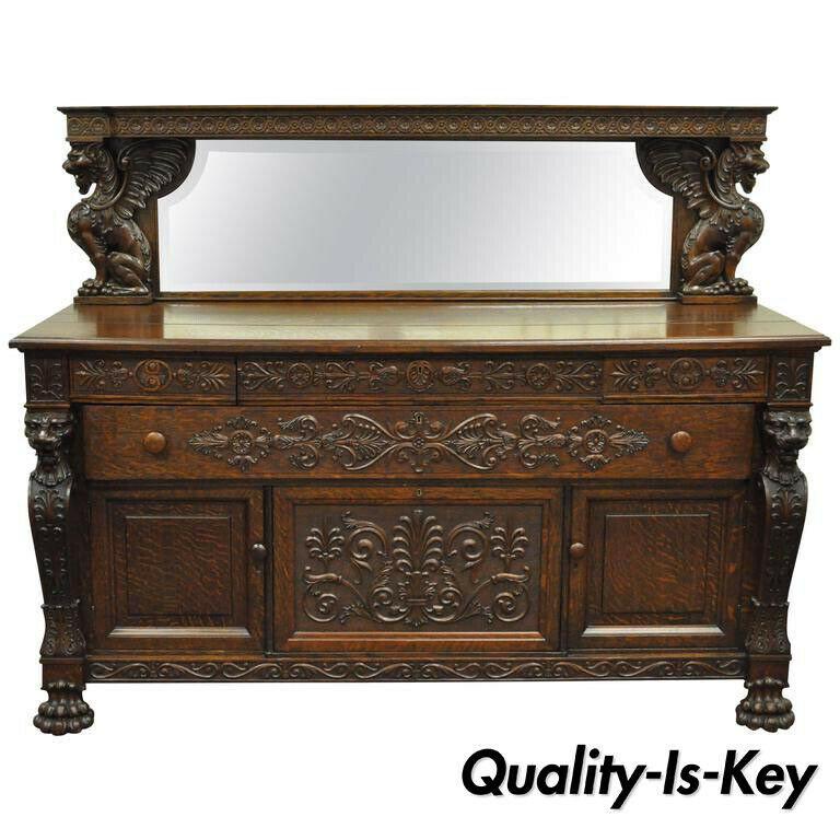 sideboard with mirror