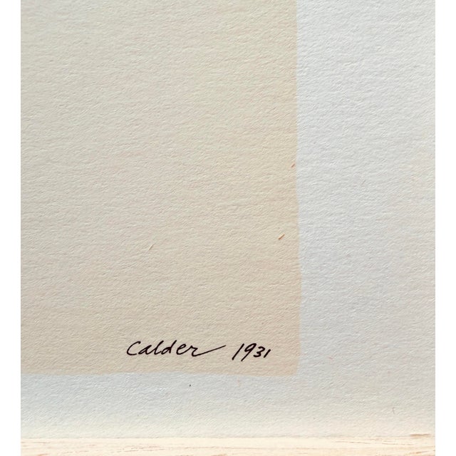 Alexander Calder Alexander Calder - 2 Framed Circus Prints - Trapeze & Elephant- 1931/2 - For Sale - Image 4 of 6