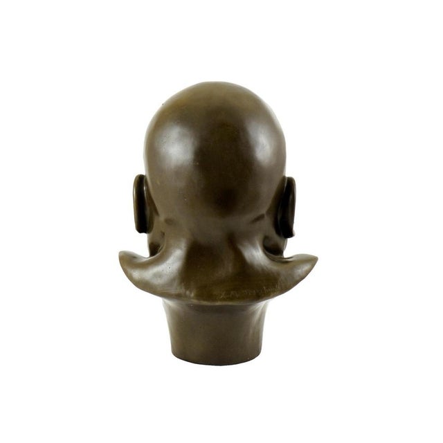 Neoclassical Style Bust, 18th Century, Bronze For Sale - Image 8 of 9