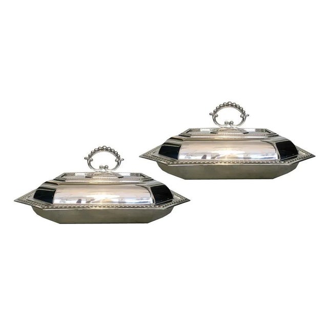 Entrée Bowls with Lids, Set of 2 For Sale - Image 10 of 10