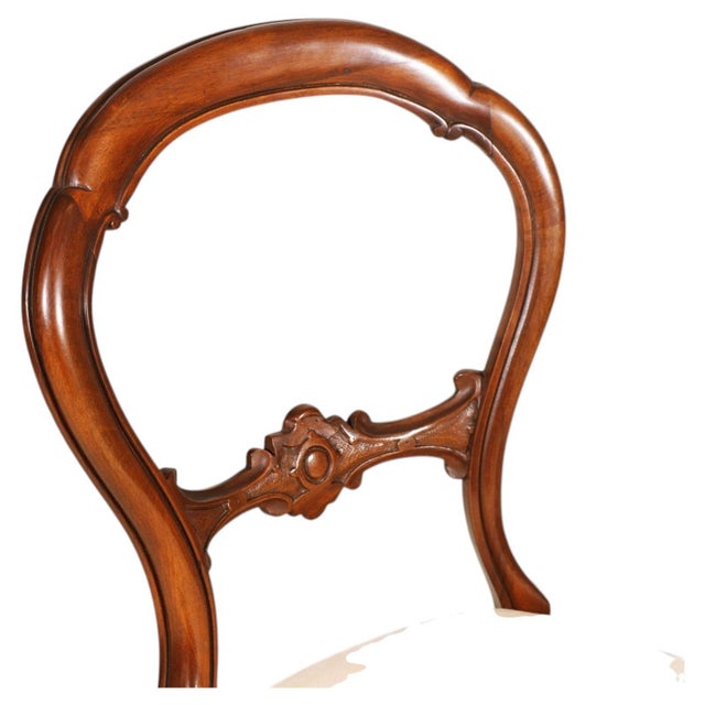 Wood Baroque Sorrento Walnut Chairs, 1920s, Set of 6 For Sale - Image 7 of 9