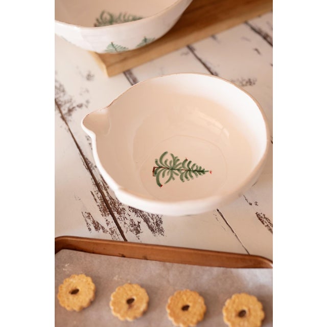 VIETRI Lastra Holiday Small Mixing Bowl For Sale In Raleigh - Image 6 of 9