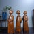 Set of 3 Vintage Chinese Boxwood Carved Monk Figures – "Zen Mind" (Chan Xin) Statues For Sale In Los Angeles - Image 6 of 9