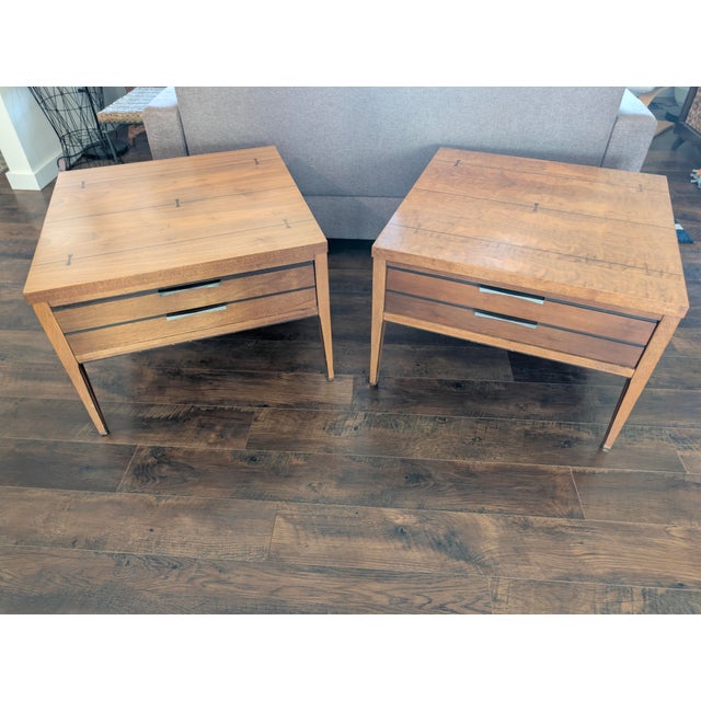 Pair of Vintage Lane Tuxedo Side Tables For Sale In Boise - Image 6 of 13