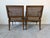 Brown 70's Vintage French Louis XVI Style Arm Accent Chairs - A Pair For Sale - Image 8 of 15