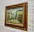 Vibrant Mid Century Modern oil painting of a Parisian street scene, signed by the artist. Painted with expressive palette-...