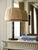 Contemporary Lily Table Lamp in Wood with Cotton Pleated Shade by Popus Editions For Sale - Image 3 of 5