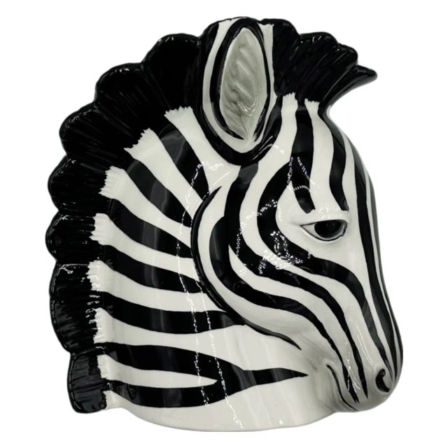Details: -This ceramic glazed zebra planter is perfect for any home and would also make a lovely gift! -Bottom of piece...