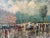 Large Vintage Paris France Street Scene Painting, Signed For Sale - Image 11 of 13