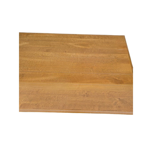 Vintage Ethan Allen French Country Coffee Table 4 Drawer Map Chest Distressed For Sale - Image 10 of 11